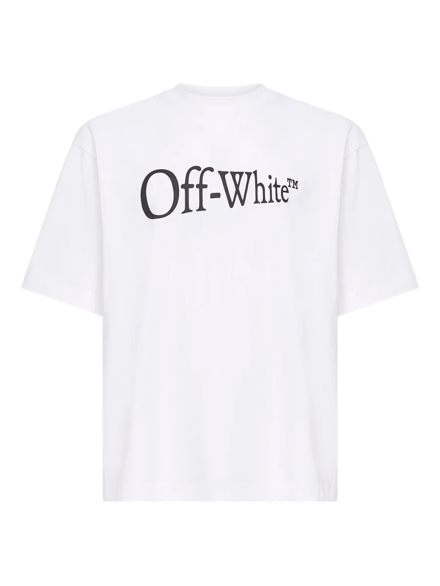 Off-White playera con logo estampado